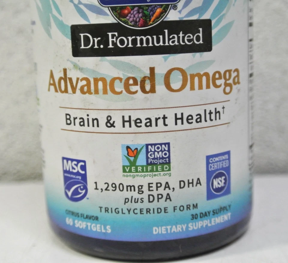 Garden of Life Dr. Omega Avanzado Formulado - Cítrico 60 Velos Exp: 08/2027 Foto 2 de 4