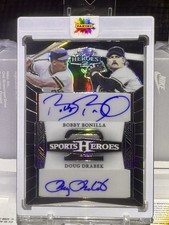 BOBBY BONILLA DOUG DRABEK Leaf Sports Heroes 2 H2-2 Autographed Serial # /45