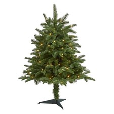 Nearly Natural 3ft. South Carolina Spruce Artificial Christmas Tree 100 White