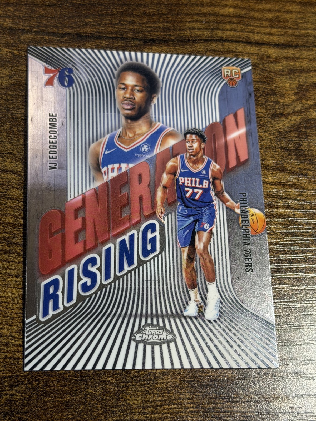 VJ EDGECOMBE 2025-26 Topps Chrome #GR-2 Rookie Generation Rising