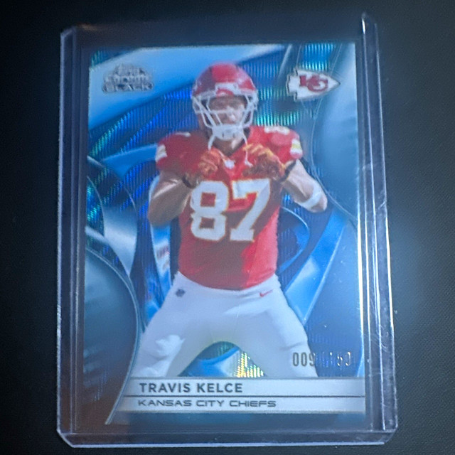 Topps 2024 Composite Travis Kelce Chiefs H2C-35 Blue Refractor 9/150