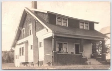 Vintage Early 20th Century American Craftsman Bungalow Postcard