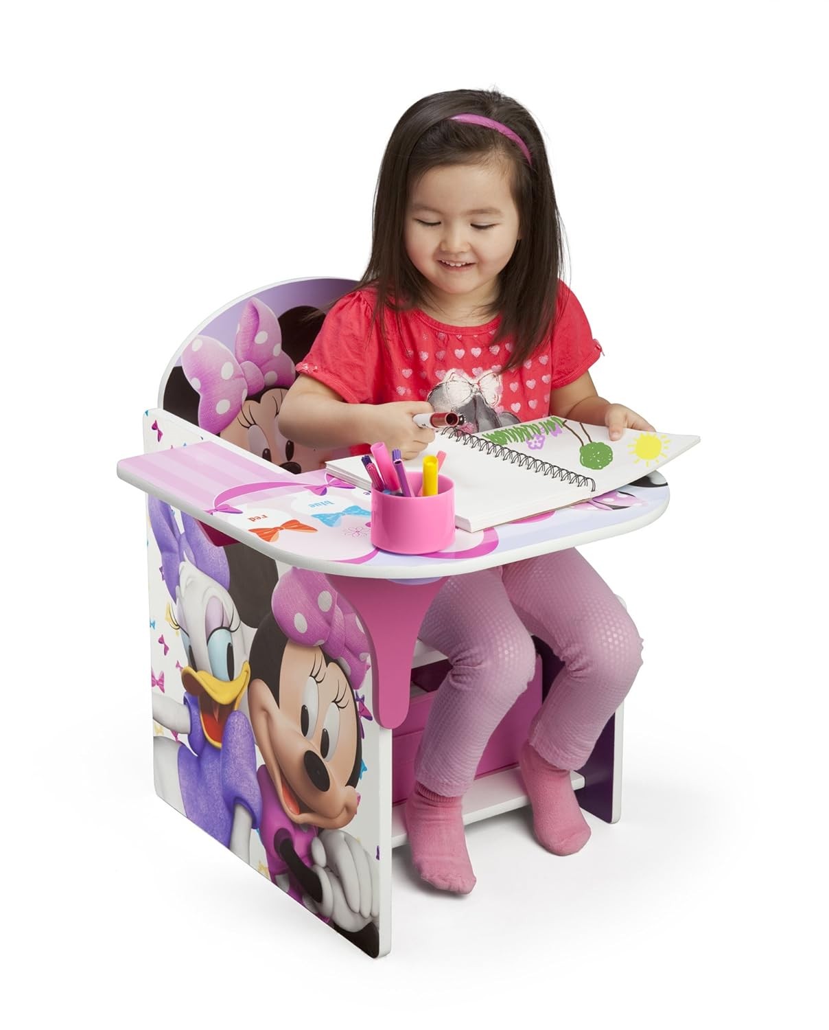 Chair Desk With Storage Bin, Disney Minnie Mouse