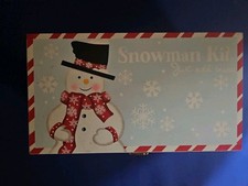 Vintage Snowman Craft Kit in Wooden Keepsake ...