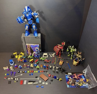 Vintage Mega Bloks Lot with MAG Warriors Gyrofighter Blok Bots Xtreme Sports