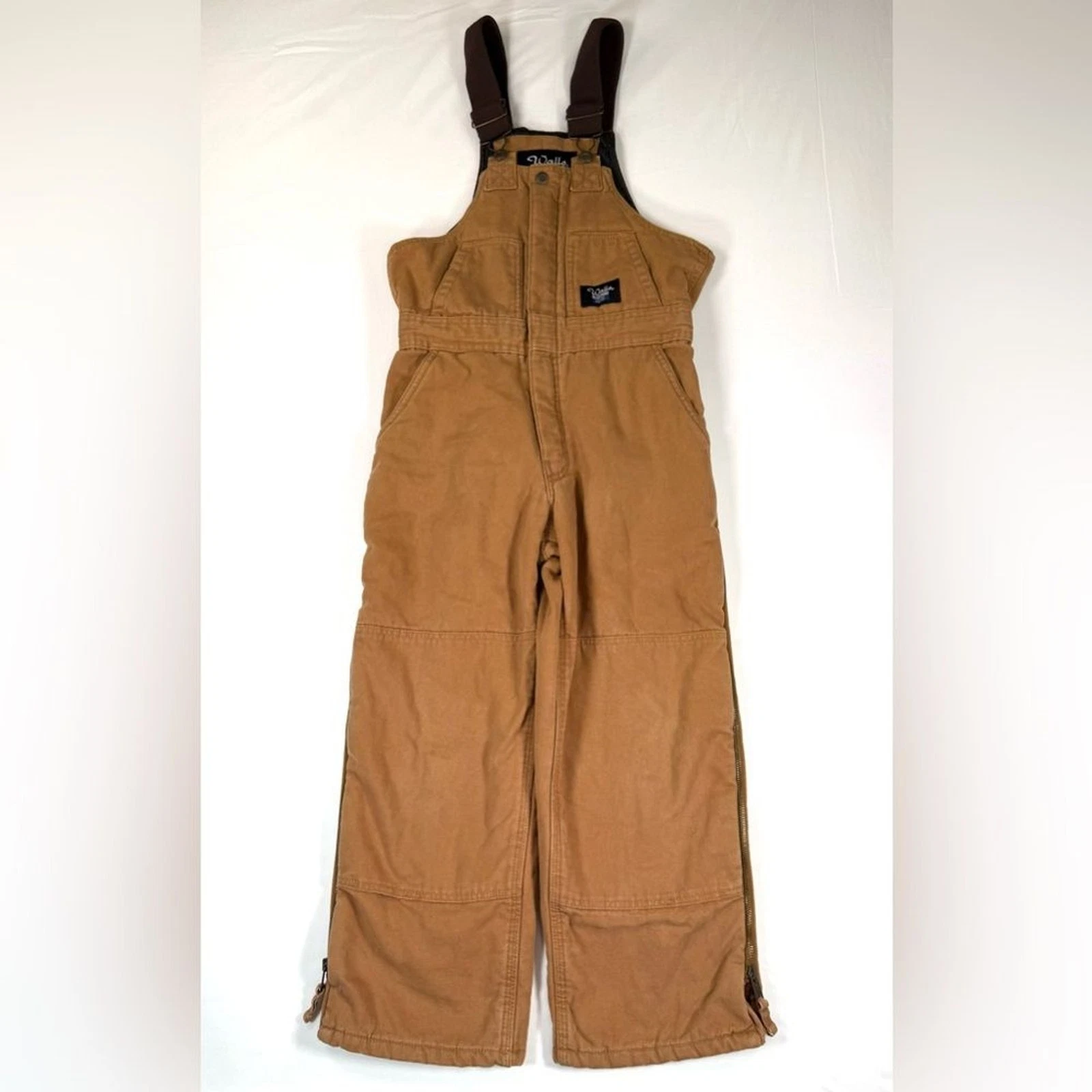 WALLS Blizzard Pruf Insulated Duck Canvas Overalls Youth L 12-14 Ranch Workwear