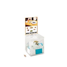 SAFCO 4234CL LARGE ACRYLIC COLLECTION BOXES - CLEAR