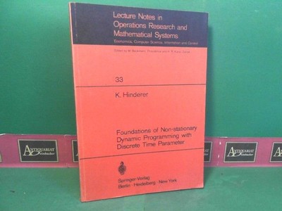 Foundations of Non-stationary Dynamic Programming with Discrete Time Parameters. 