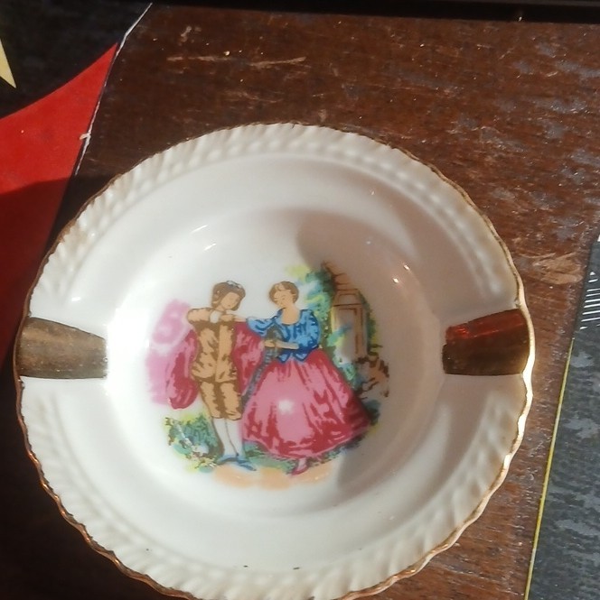 Vintage Porcelain Ashtray Made In Japan