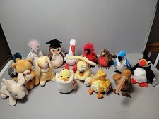 TY Beanie Baby Lot Of 15 Birds  Bunnies with tags.
