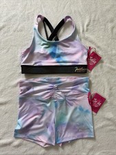 Justice Dance Gym Short Set Size L 12/14 NWT