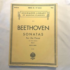 Schirmer&rsquo;s Library of Musical Classics Beethoven Sonatas for the Piano Book 1