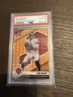 2022 Mosaic #186 Tom Brady Orange Fluorescent /25 Prizm SSP Buccaneers PSA 10