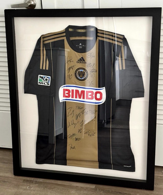 TEAM AUTOGRAPHED Philadelphia Union Jersey,  2016 Or 2017, FRAMED, COA Included