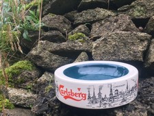 Royal Norfolk Ceramic Carlsberg Copenhagen Skyline Ashtray Pub Bar Tobacciana