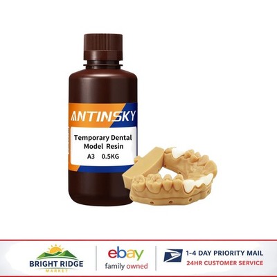 Temporary Teeth Resin for 3D Printing with Low Shrinkage and High Precision