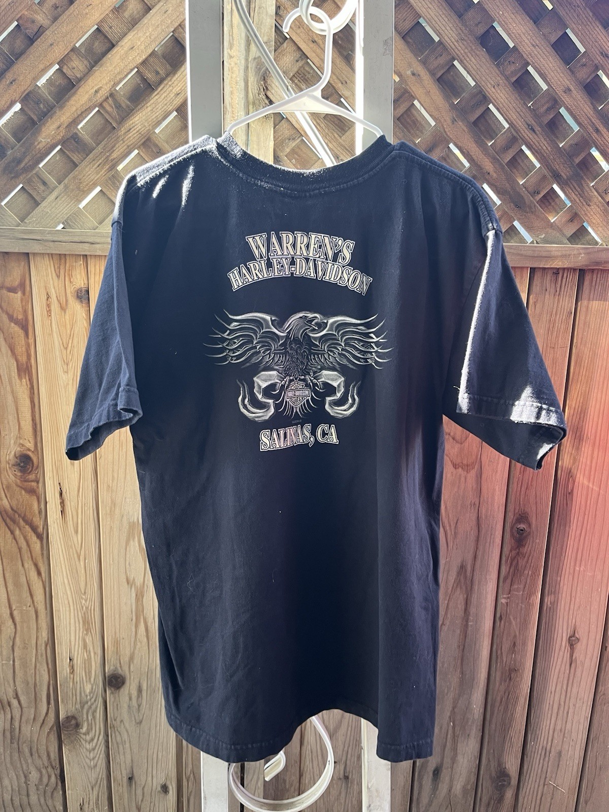 ALTRA T shirt moto Harley Davidson Skull 2005 XL Salinas CA