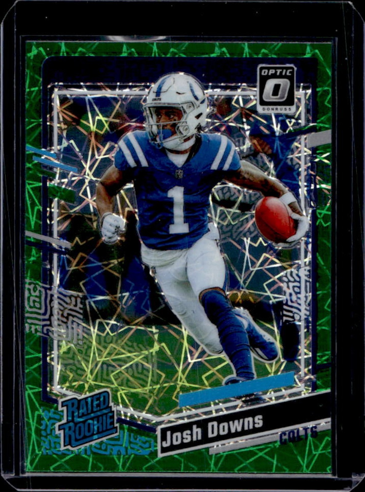 2023 Donruss Optic Josh Downs Green Velocity Prizm Rated Rookie #248 Colts