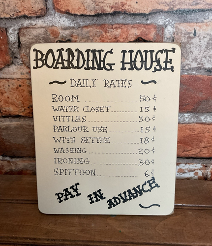 9"x7" " Nostalgic Wooden "Boarding House" Plaque...Made in USA...Ships Free! - Picture 8 of 10