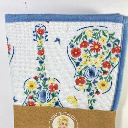 Dolly Parton Dish Drying Mat Floral Butterflies Summer 15”x20” New - Picture 3 of 5