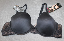 Maidenform Comfort Devotion Embellished Black Demi Bra 09441 NWT 38C