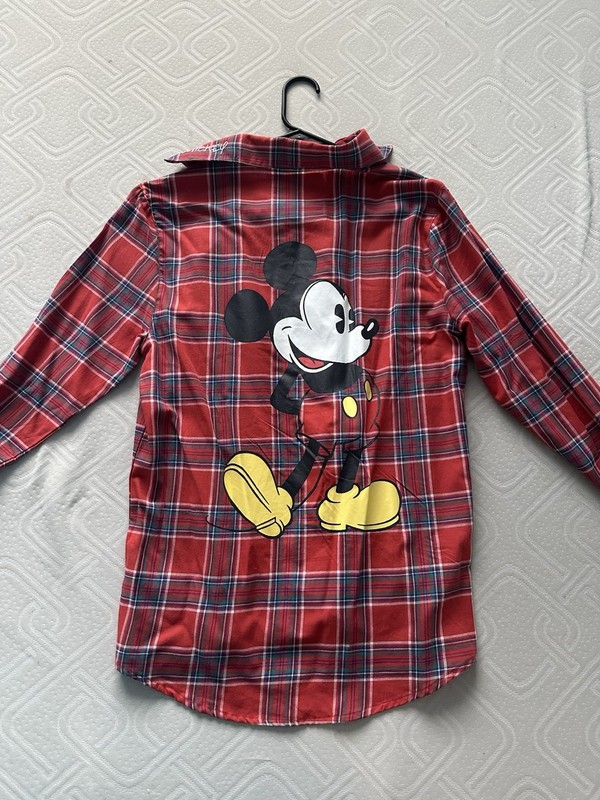 BRAND NEW Mickey Mouse Flannel Size S