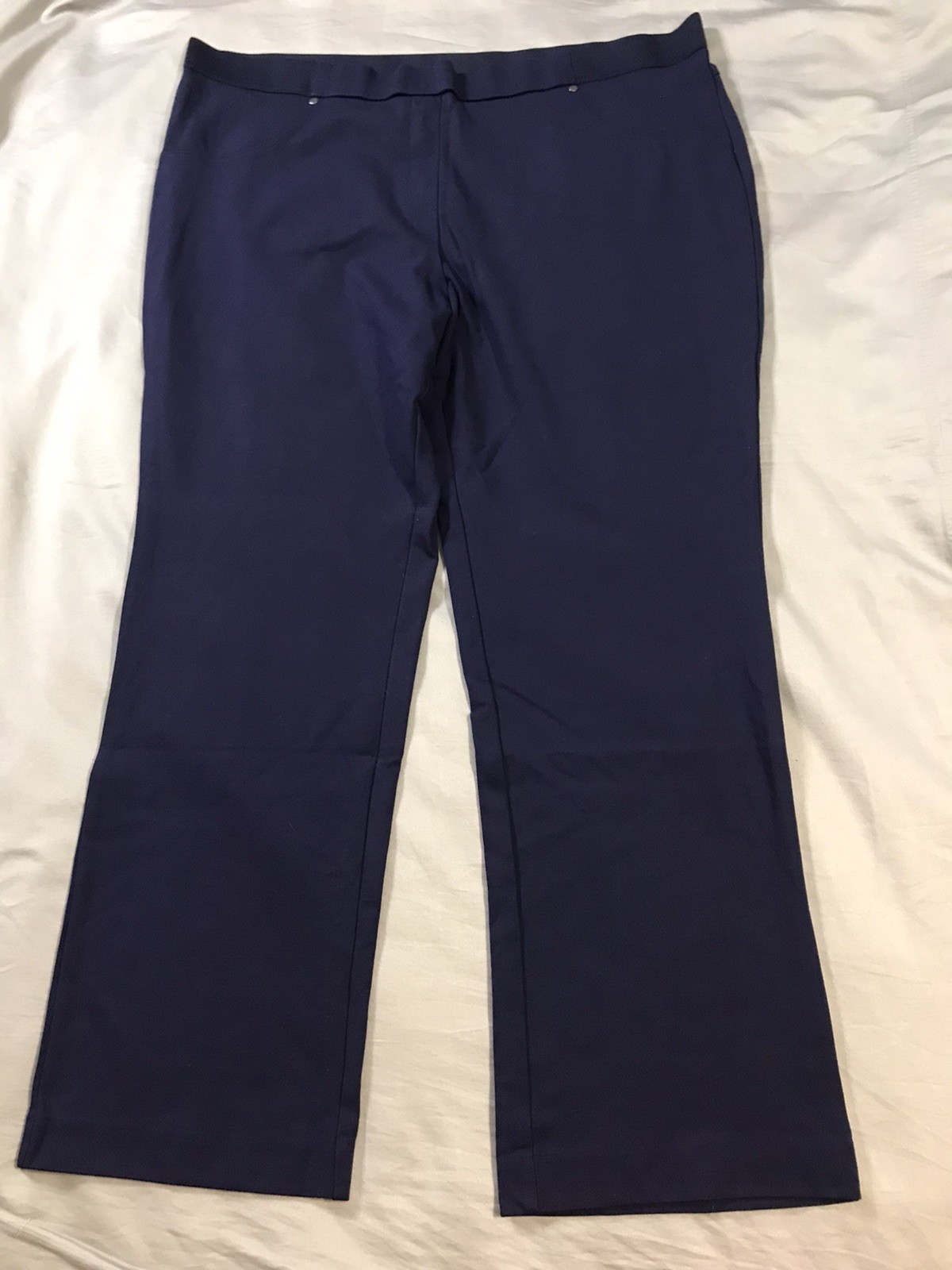 Jones New York Pants Womens XXL 2XL Blue Elastic Waist