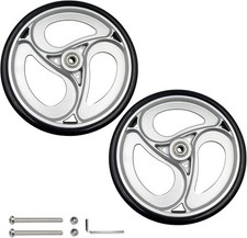 2 Pcs 8" Replacement Wheels for Rollator Walker and Wheelchairs - Drive Rollator
