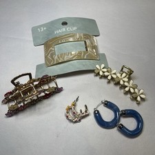 Hair Accessories Lot Bundle Gentle Used And New Crystal Floral Earrings Jewelry