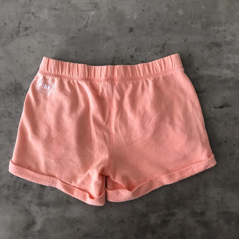 Pantalones Cortos ROSA Victoria Secret Para Mujer XS Gimnasio Sudaderas Playa Cómodas Salón Baile Foto 2 de 4