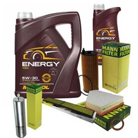 Mann Inspektionspaket Filterset 6L Mannol Energy 5W-30 FüR BMW E81 120D E82