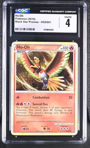 Pokémon English Ho-Oh HGSS01 2010 Black Star Promos - HeartGold & SoulSilver Cgc
