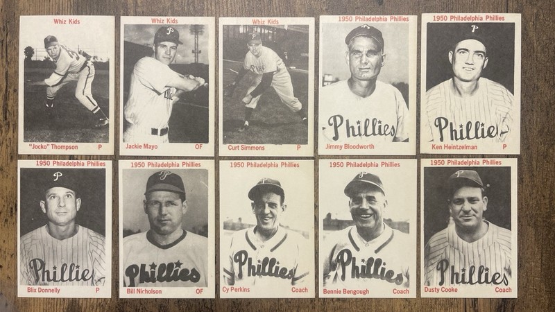1975 Whiz Kids  And “1950” Phillies Lot