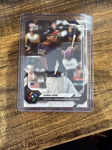 2026 Topps Now - Aaron Judge - Slugs HR In 1st WBC - Card No. WB8 - Yankees