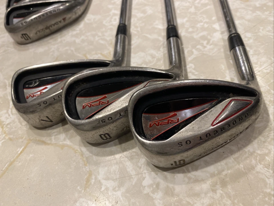 Adams RPM Undercut OS 4-PW GW SW Irons Uniflex Steel Shafts Left Handed - Image 4 of 4