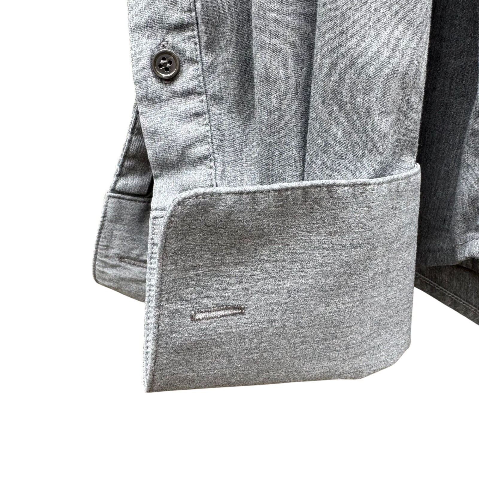 Theory Patrick Gray Chambray Button Up French Cuf… - image 7