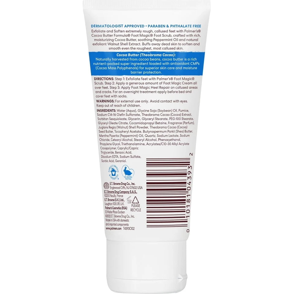 Palmer's Cocoa Butter Foot Magic Scrub with Vitamin E Exfoliating Cream 2.1oz - Image 3 of 4