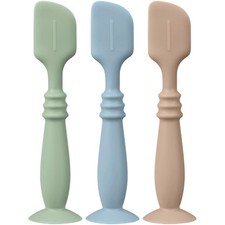 3 Pack Silicone Diaper Cream Applicator with Suction Base Baby Spatula