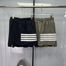 Thom Browne Women's Summer Pleated Striped Four Bars Slim College Style Tb Skirt