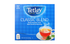 Tetley Classic Blend Rich Black Tea Bags, 100 Count Tea Bags