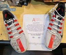 Mike Trout ANGELS Autographed Signed Game Used Practice Worn Batting Shoes 2022