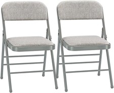 2-Pack / 4-Pack Metal Folding Chair with Cushion for Office, Event, Party