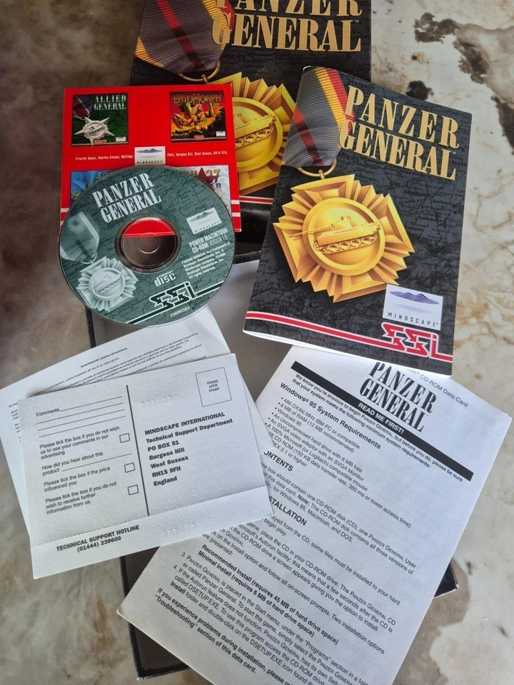 SSI Computer Wargame Panzer General 1997 Big Box VGC complete - Image 2 of 4