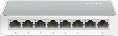 TP-Link TL-SF1008D 8-Port Fast Ethernet/Netzwerk/Lan Switch (10/100 Mbit/s, einstellen