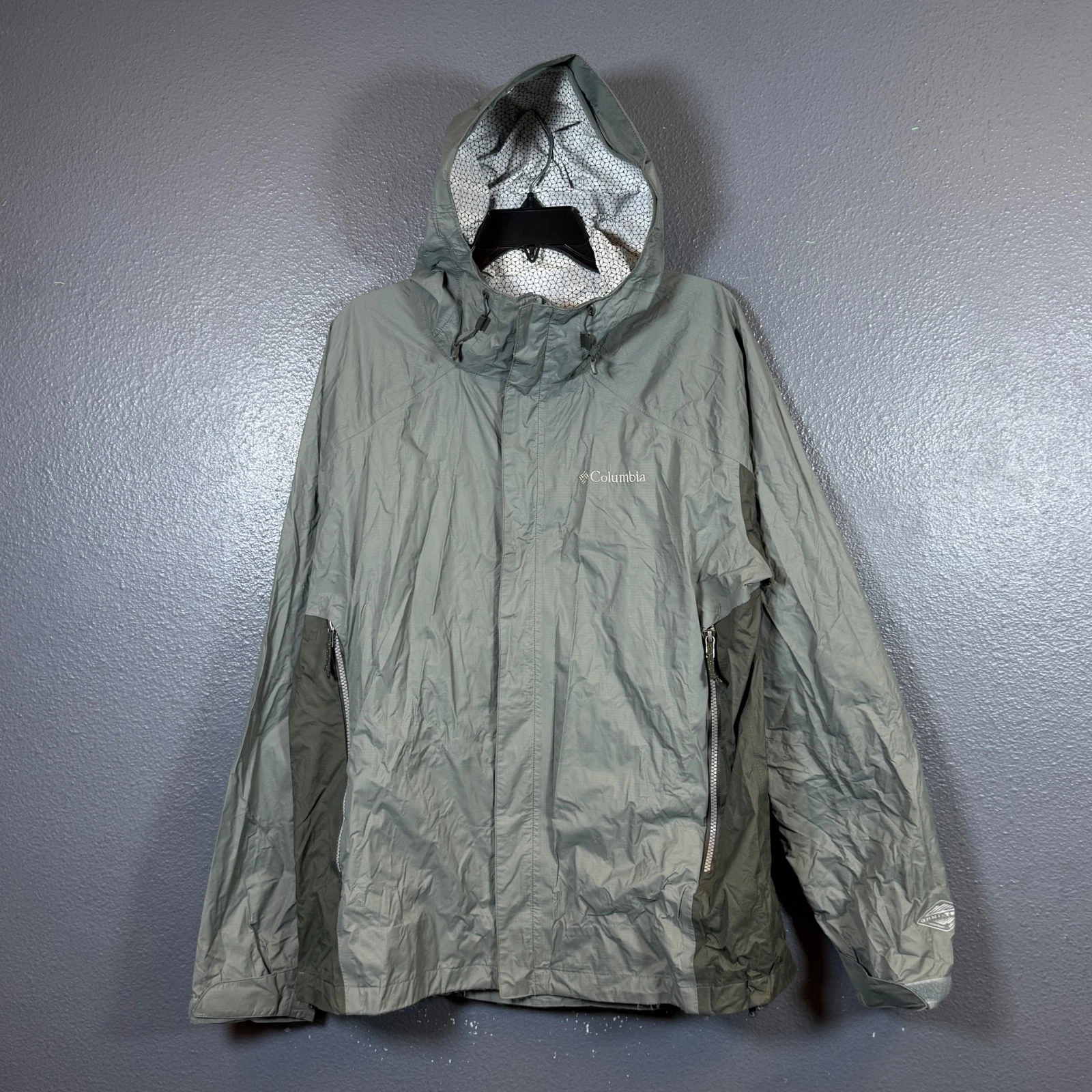 Columbia L men’s blue light jacket nylon outdoor streetwear hiking