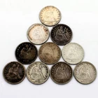 1839-1891 Seated Liberty Quarter United States Silver Coins NR Lot of 10 #C871-3