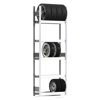 Felgenregal, Schlauchregal, 250 kg, 2.500x875x300mm, 5 Ebenen, REGALWERK