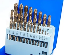 Cobalt Drill bits Set 1/16''to 3/8'' 21PCS M35 High Speed Steel Carbide Drill...