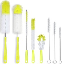 8-Pack Bottle Cleaning Brush Set for Wine, Beer, Narrow Neck Straw