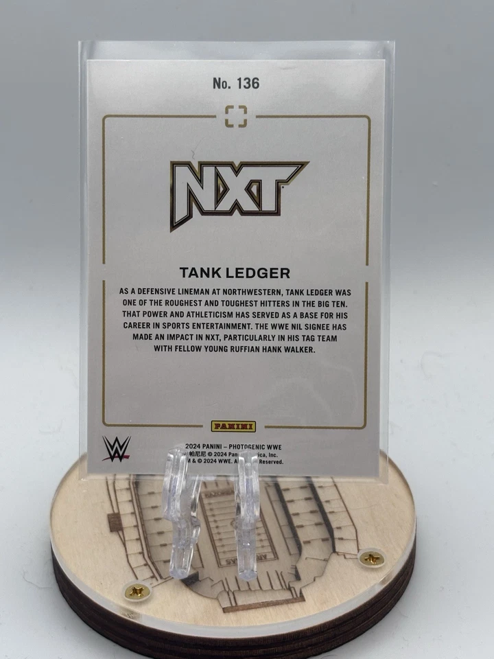 2024 Panini Photogenic WWE Wedges /49 Tank Ledger #136 Rookie RC - Image 2 of 2